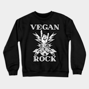 Vegan Power are Rock Metal Vibes Crewneck Sweatshirt